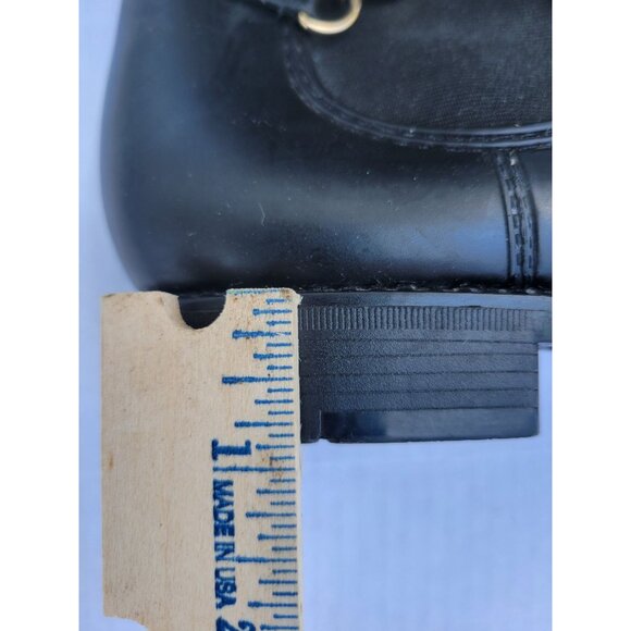 Henry Ferrera Chelsea Rain ANKLE Boots BOOTIES BLACK RUBBER WOMEN'S WOMAN'S 9 40 - Picture 12 of 16